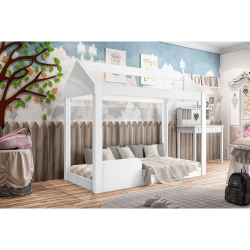 Cama Infantil Montessoriana Crystal Baby - Branco J&A Moveis Menor preço em Cama Infantil Montessoriana Crystal Baby - Branco J&A Moveis