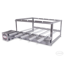 Kit Grill Inox 5 Espetos Esquerdo - Brasa Grill Menor preço em Kit Grill Inox 5 Espetos Esquerdo - Brasa Grill