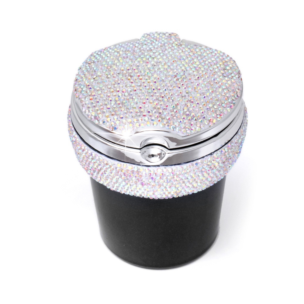Bling Sem Fumaca Portatil Car Cinzeiro Cristal Diamante Stand Holder Cup Cilindro Com Cool Blue Led Indicator Light Multicolor Em Promocao Ofertas Na Americanas