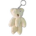 Chaveiro Urso de Pelúcia - Grande - Creme - 10cm - F1301193