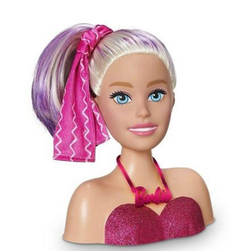 Kit Infantil Boneca Barbie Styling Hair C/ Cartela Maquiagem no Shoptime