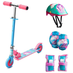 Kit Patinete Infantil Feminino 2 Rodas Unicornio ES70 + Kit de Proteção Infantil Unicorn ES199 Menor preço em Kit Patinete Infantil Feminino 2 Rodas Unicornio ES70 + Kit de Proteção Infantil Unicorn ES199