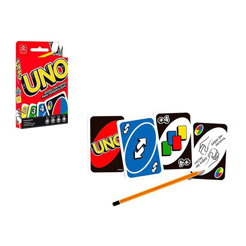 Jogo De Cartas Uno Original Baralho Com Cartas Customizáveis Mattel na  Americanas Empresas