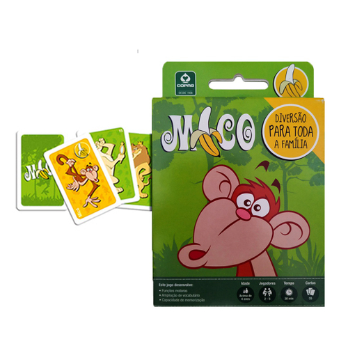 Jogo Do Mico Carta Educativo Infantil Menino Menina 4 Anos Copag Original  Divertido com 55 Cartas no Shoptime