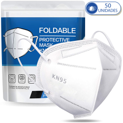 Pacote de 50 Máscaras Descartáveis KN95 PFF2 Com Clipe Nasal e Elástico de Orelha Menor preço em Pacote de 50 Máscaras Descartáveis KN95 PFF2 Com Clipe Nasal e Elástico de Orelha