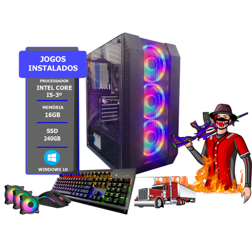 Pc Gamer Intel Core I5 3.4ghz 8gb Ssd240gb Lol Freefire