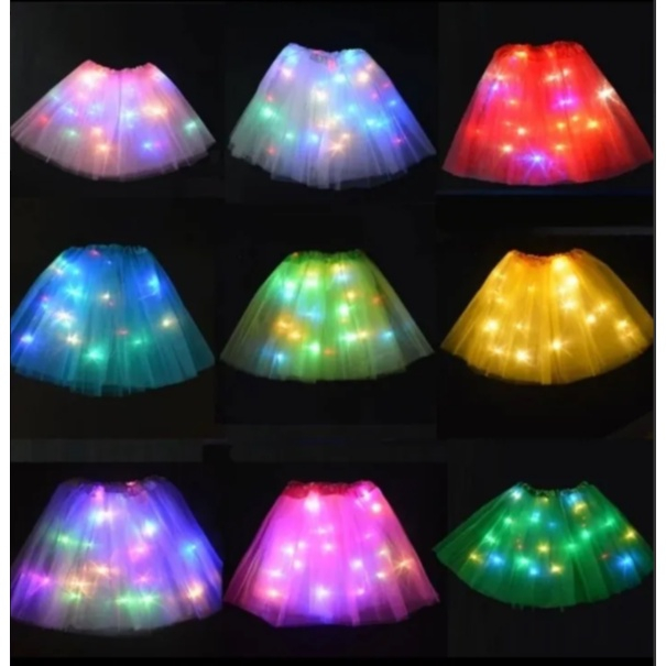 Saia de tule com led 2025