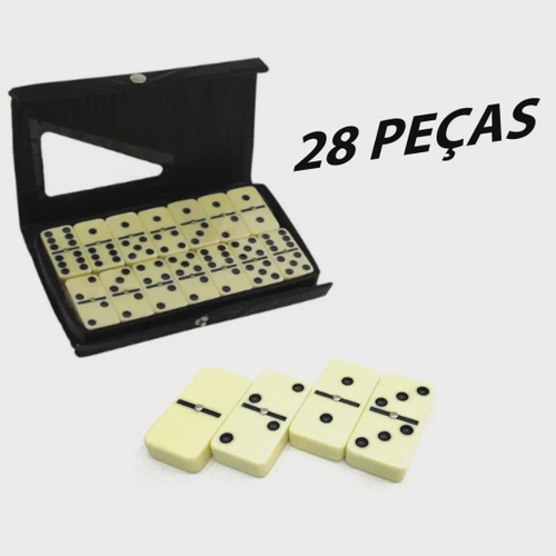 Dominó Artesanal De Pvc, Com 28 Pç - Não Quebra, Sem Marcas!