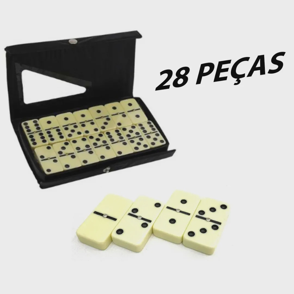 Jogo Dominó Percepção Tátil Com 28 Peças Vazadas - Carlu - Paraná Plásticos  Mega Store