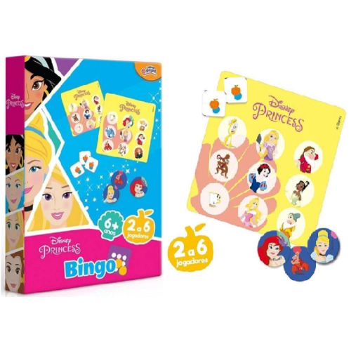 Jogo de Bingo Princesas Disney