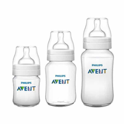 Kit Avent Classic + 3 Mamadeiras 125, 260, 330ml Menor preço em Kit Avent Classic + 3 Mamadeiras 125, 260, 330ml