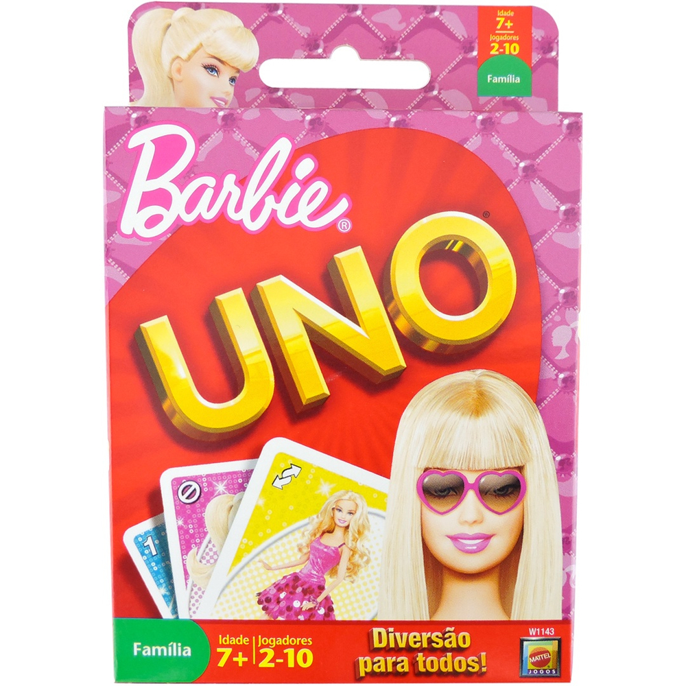 Jogo Uno da Barbie da Mattel de 2 a 10 Jogadores na Americanas