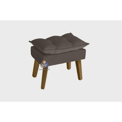 Puff Banqueta decorativa Opala Suede Marrom Mescla su decor é boa?