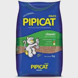 Areia Sanitária Higiênica para gatos Kelco Pipicat Classic 4kg Menor preço em Areia Sanitária Higiênica para gatos Kelco Pipicat Classic 4kg