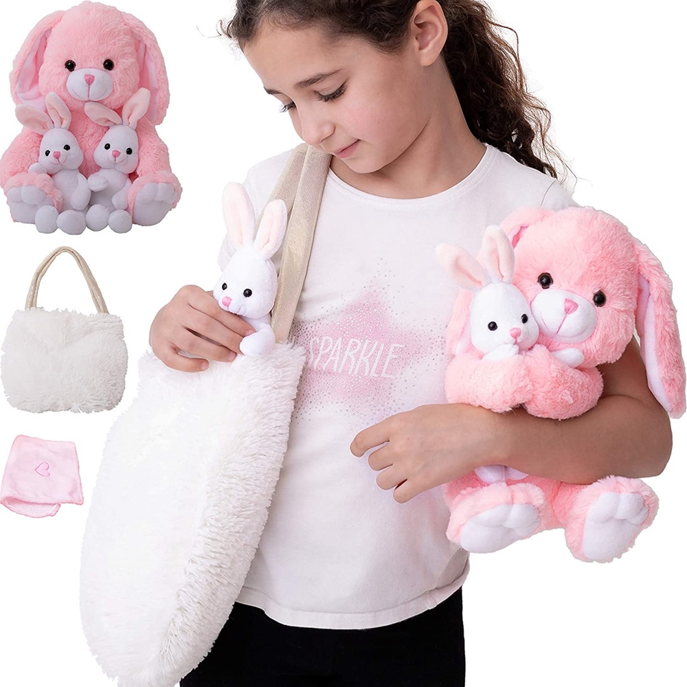 bunny plush bolsa