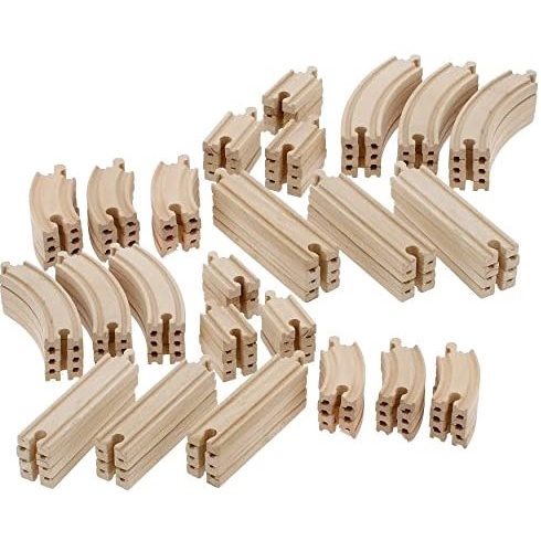 Madeira Train Track 100 Piece Pack 100 Compativel Com Todas As Principais Marcas Incluindo Thomas Wooden Railway System By Right Track Toys Em Promocao Ofertas Na Americanas