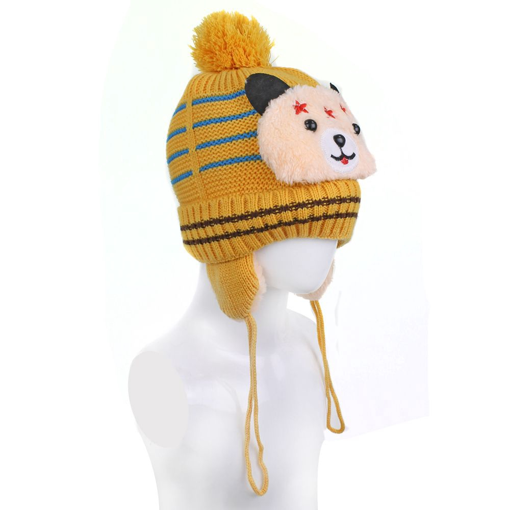 1pc Outono Inverno Infantil Quente Desenho Animado Bola De Morango Gorro De  Malha