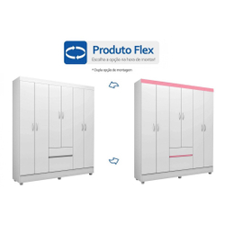 Guarda Roupa Demóbile Flash ii Branco/Rosa é boa?