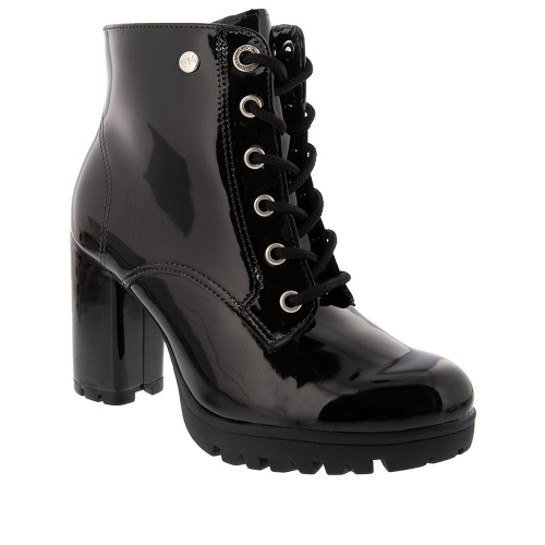 Bota coturno feminino verniz salto shops grosso