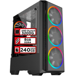 Pc Gamer PlayNow amd Ryzen 3 3200G 8GB DDR4 2666MHZ (Placa de vídeo Radeon vega 8) ssd 240GB 500W Skill Menor preço em Pc Gamer PlayNow amd Ryzen 3 3200G 8GB DDR4 2666MHZ (Placa de vídeo Radeon vega 8) ssd 240GB 500W Skill
