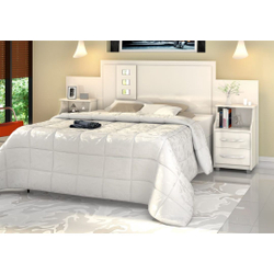 Cabeceira Para Cama Casal/queen/king Com Criados Flórida Off White - Vitamov Menor preço em Cabeceira Para Cama Casal/queen/king Com Criados Flórida Off White - Vitamov