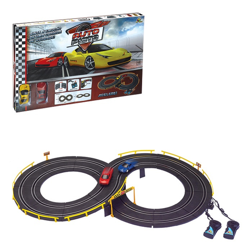 Pista Ramp Racer Com 2 Carrinhos 28 Peças Brinquedo Didático Infantil em  Promoção na Americanas