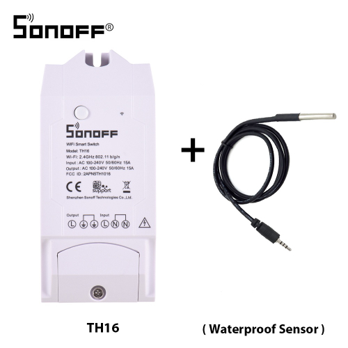 Sonoff TH16 WiFi sem fio Switch Inteligente Temperatura monitoramento ...