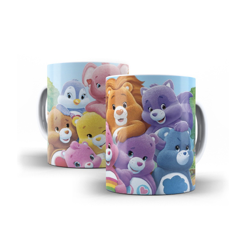 Caneca Branca Personalizada Ursinhos Carinhosos Desenho Animado + Caixinha  em Promoção na Americanas