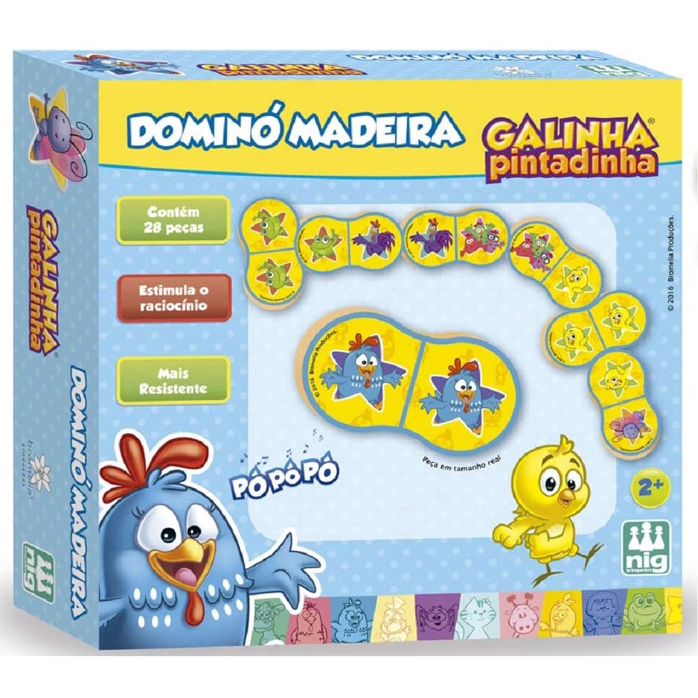 Mad. Domino Galinha Pintadinha 28 Pçs