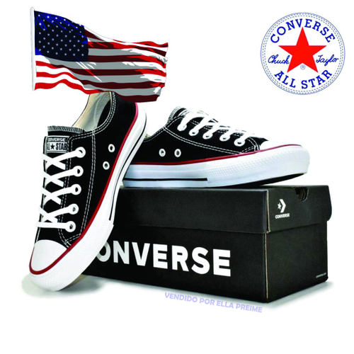 Tênis Converse Cano Baixo All Star Preto Original usa! em Promoção na  Americanas