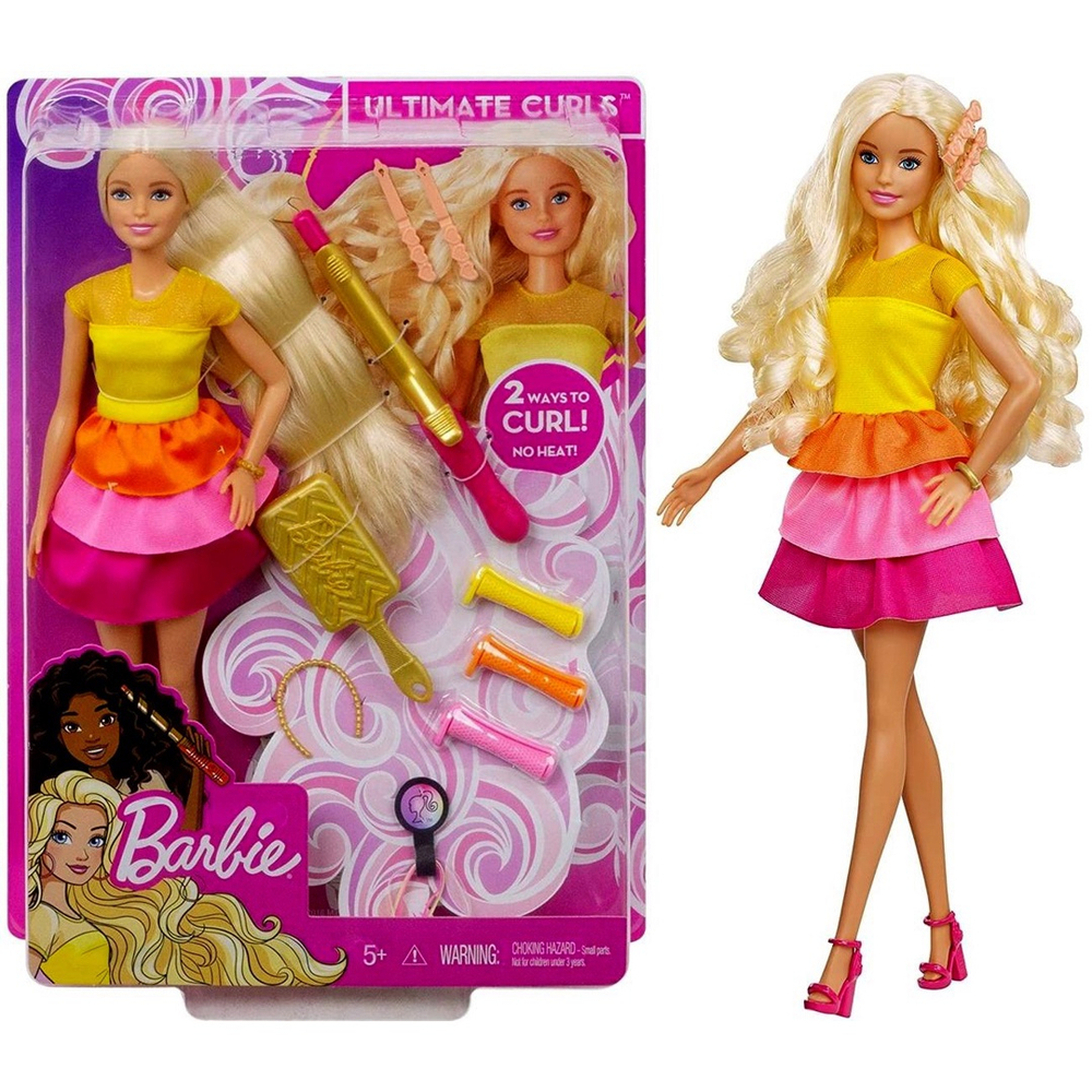 Encaracolando cabelo de boneca. Como fazer cachos na barbie ou