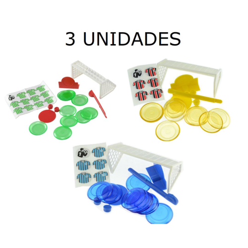 Brinquedo Infantil Jogo Futebol de Botão 1 Jogo c/ 2 times em