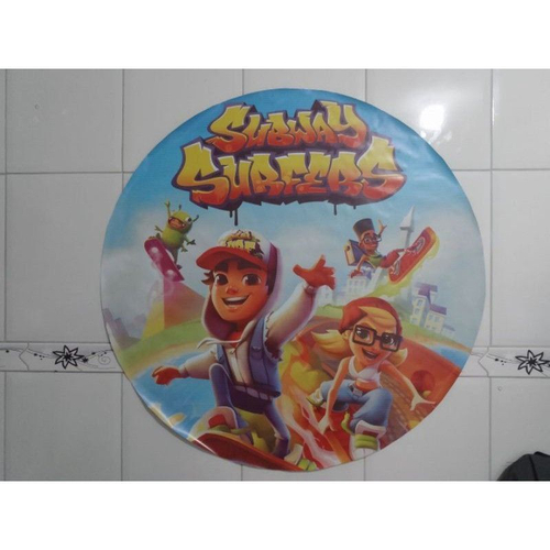 Painel 3D Subway Surfers Tecido Malha Sublimado Redondo - BemChique -  Painel de Festas - Magazine Luiza