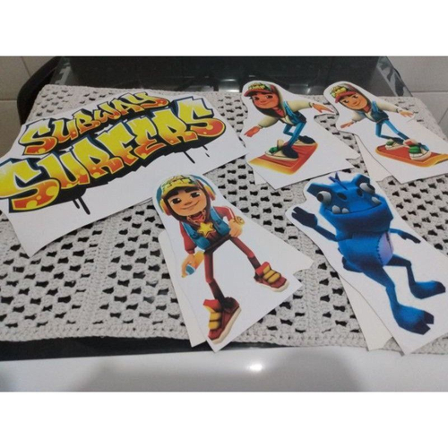 Subway Surfers- 10 Displays de Festa 20cm Totens