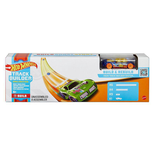 Conjunto Pista De Percurso Hot Wheels Track Builder Caixa De Choques  Extremos Com 1x Carrinho Mattel