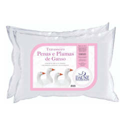 Travesseiro Daune Penas e Plumas de Ganso 50x70cm Promoção é boa?