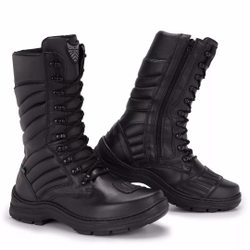 Bota Masculina Coturno Militar Cano Médio em Couro Acero Menor preço em Bota Masculina Coturno Militar Cano Médio em Couro Acero