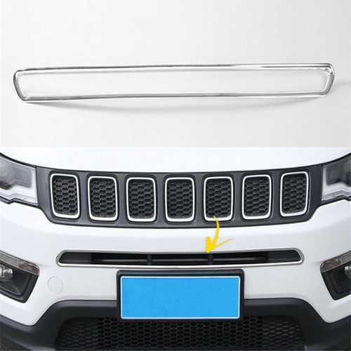 Moldura Friso Frontal Grelha Cromado Jeep Compass 2017 Submarino