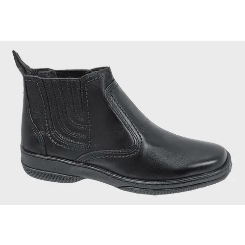 Botina Couro Vaqueta Preta Refer ncia 2520 Bota Marca Campolina