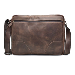 Bolsa Pasta Carteiro Transveral Masculina em Couro Café é boa?
