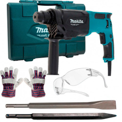 Martelete perfurador e rompedor 800W 2,3 joules M8701B + Kit de acessórios - Makita é boa?