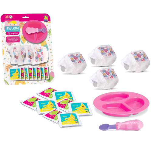 Kit Comidinha Infantil - Barbie - Bolo da Barbie - 40 Peças - Cotiplás - Ri  Happy