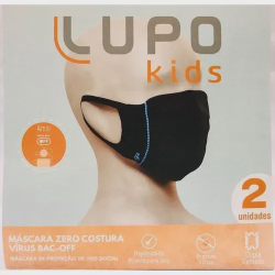 Kit/2 Máscara Lupo Kids Infantil 7 a 12 anos - Sem Costura - Vírus Bac-Off é boa?