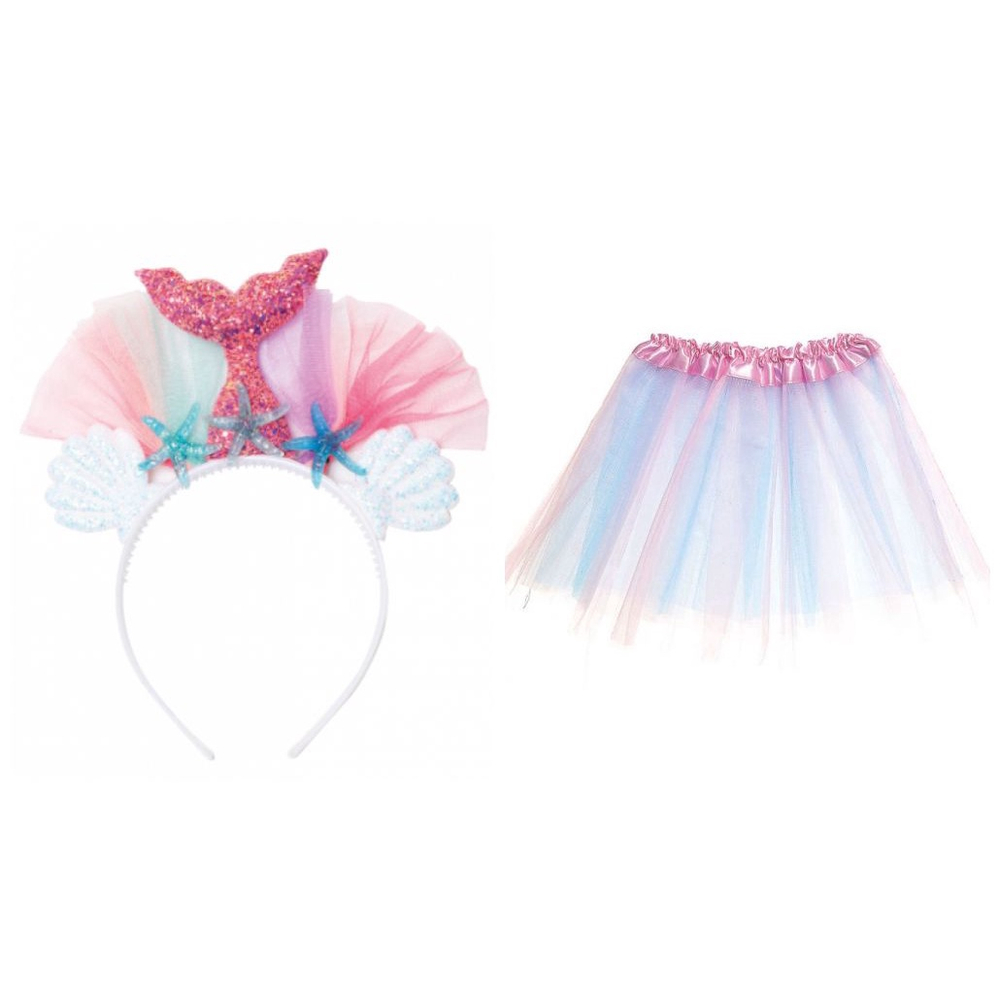 Saia de tule sereia hot sale infantil