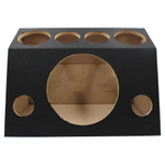 Caixa mini hexagonal 1 sub 12 2D 2T 2 dutos preto (vazia)