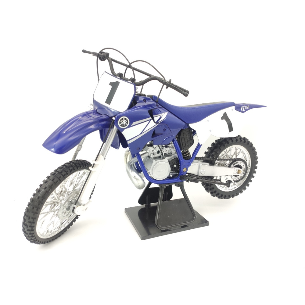 Miniatura Moto De Ferro Cross Trilha Yamaha Na Caixa 1:12