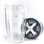 Conjunto de copos de lâmina substituíveis para NutriBull, 32 oz. Adequado para os modelos Nutribullet 600 W / 900 w. Troca rápida de copo e kit de liquidificador de faca.