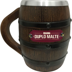 Menor preço em Caneca Térmica Brahma Duplo Malte Formato De Barril 375ml