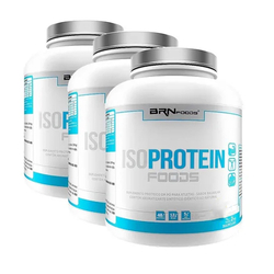 Combo 3x Whey Protein Isolado 2kg - brn Foods Menor preço em Combo 3x Whey Protein Isolado 2kg - brn Foods