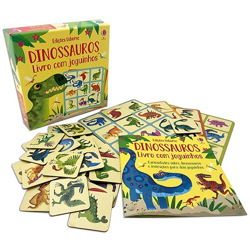 Dinossauros: livro com joguinhos em Promoção na Americanas